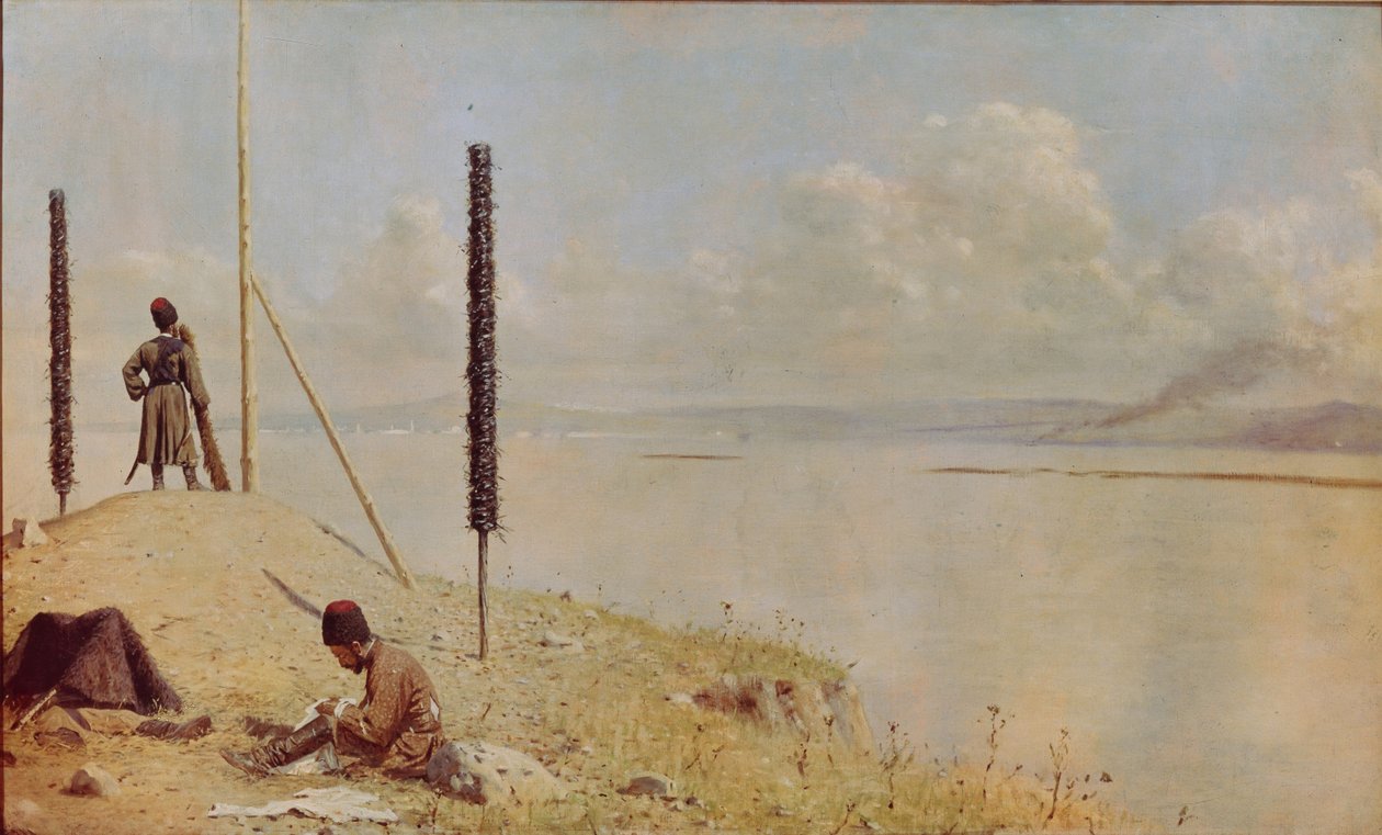 纠察多瑙河，1878-1879年 作者 瓦西里·瓦西里耶维奇（Vasili Vasilievich Vereshchagin）