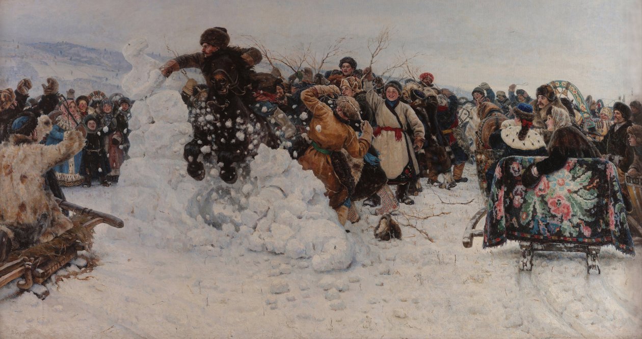 带雪城 作者 瓦西里（Vasilij Ivanovic Surikov）