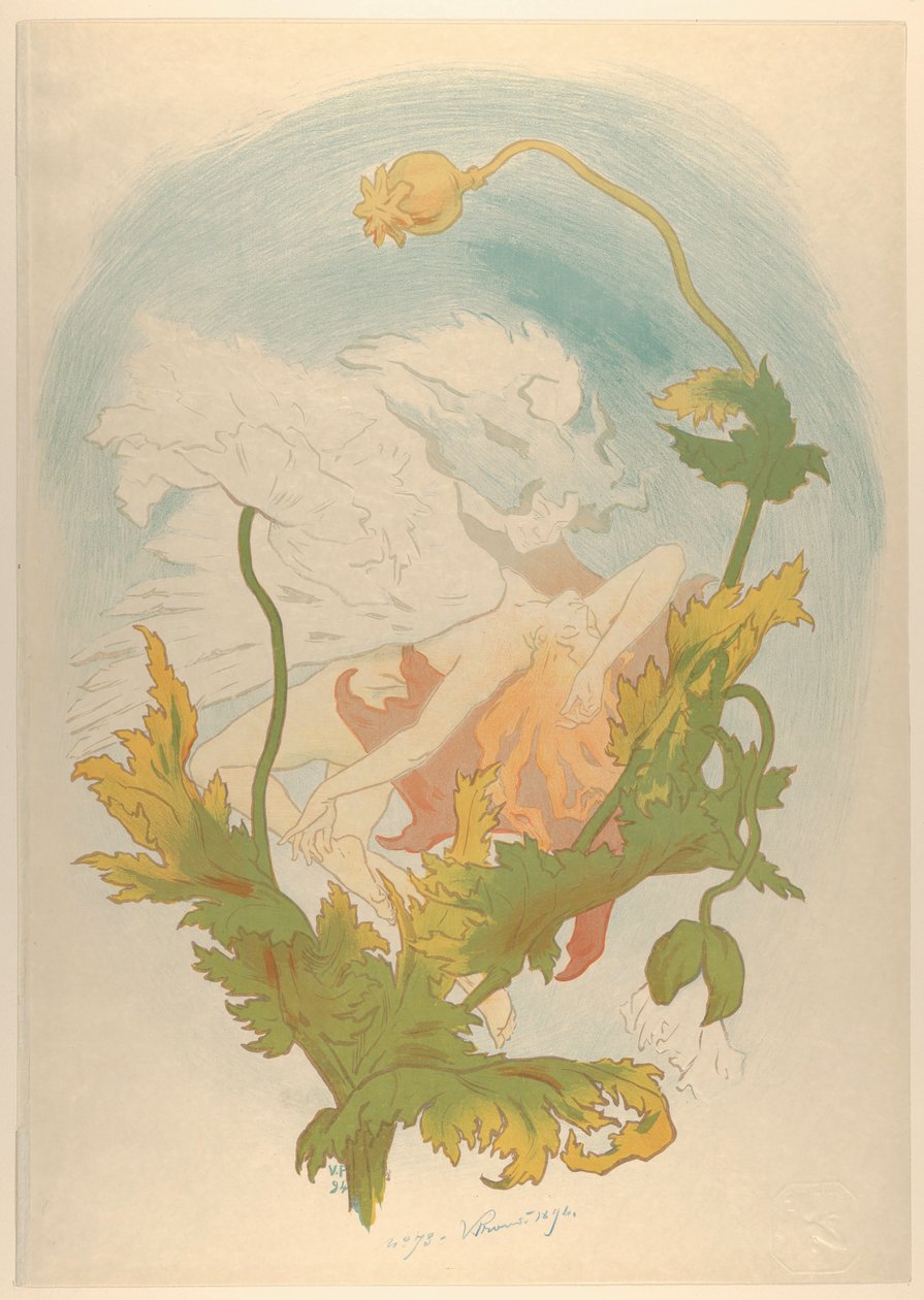 鸦片，1894年。 作者 维克多·普鲁韦