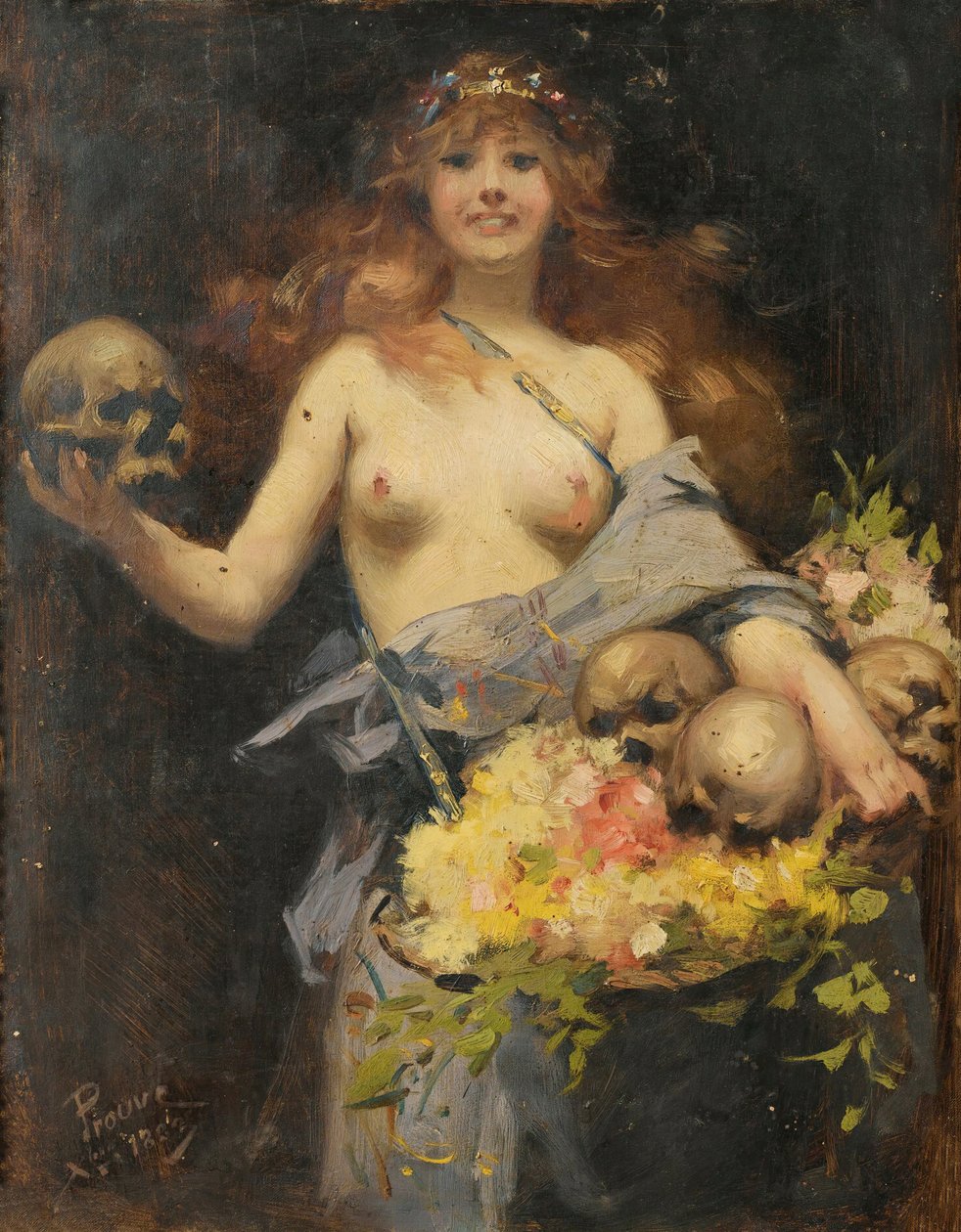 卖花人 ，1882年。 作者 维克多·普鲁韦