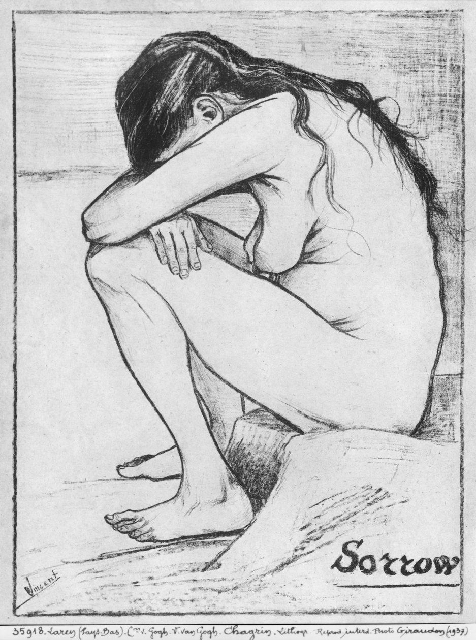 悲伤，1882年 作者 文森特·梵高