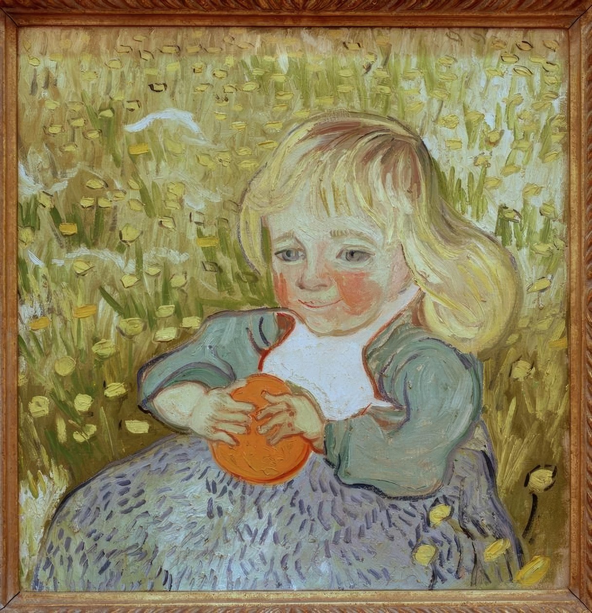 孩子有橘子 作者 文森特·梵高