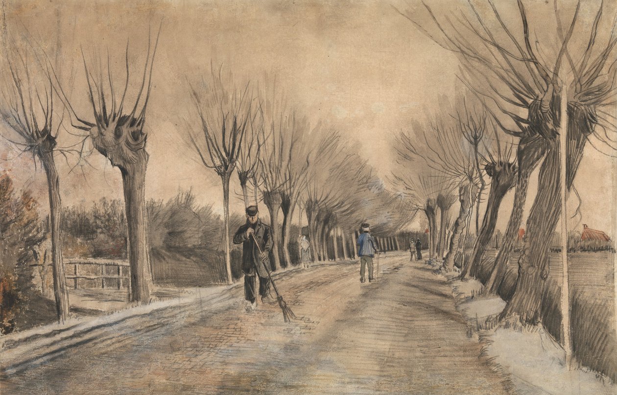 埃顿的道路，1881年。 作者 文森特·梵高