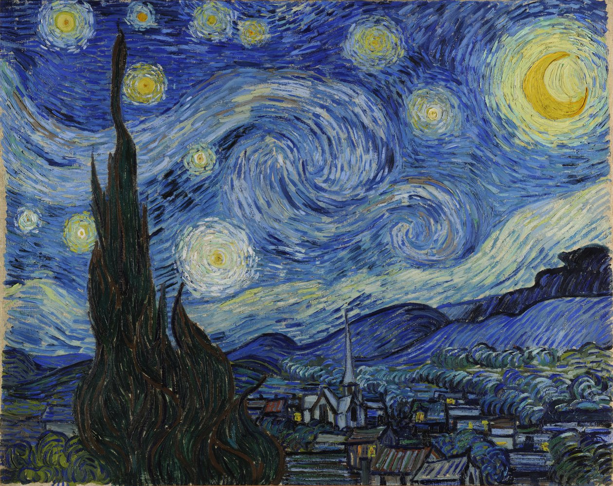 星夜 作者 文森特·梵高