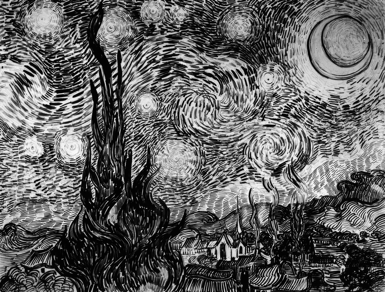 星夜 作者 文森特·梵高