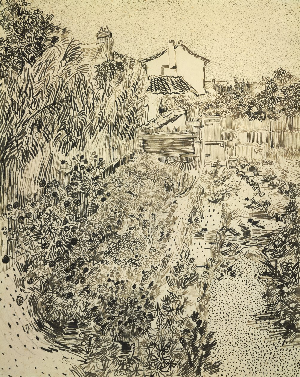 花卉园，1888年 作者 文森特·梵高