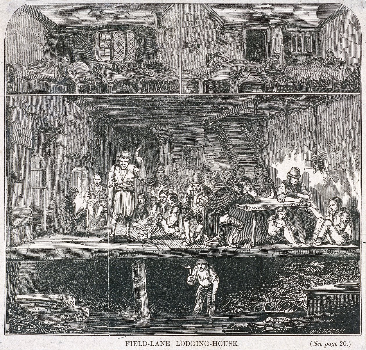 伦敦菲尔德巷住宿楼，1847年 作者 平分梅森