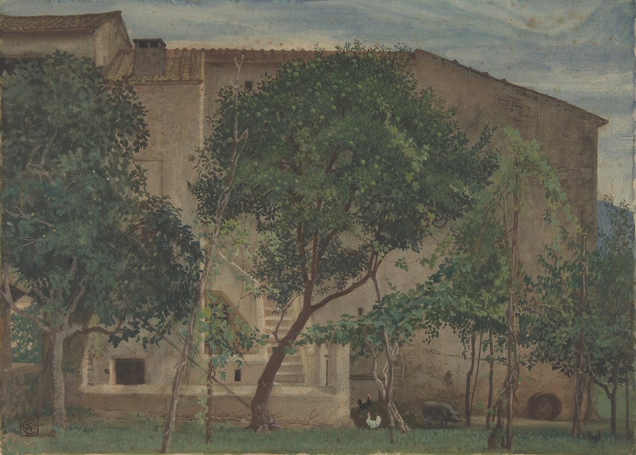 意大利农舍，1871-3。 作者 沃尔特克兰