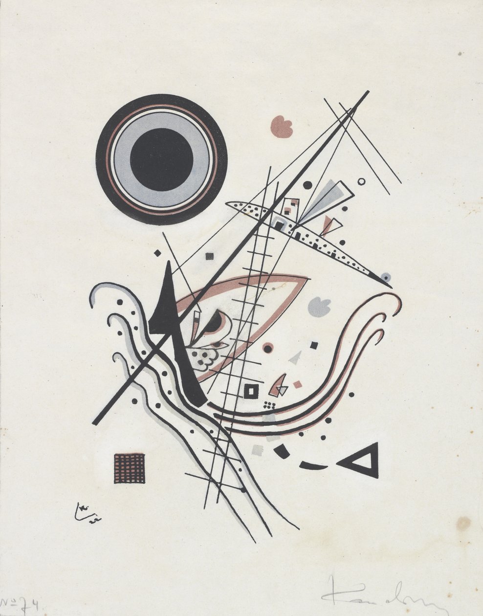 蓝色（蓝色），1922年 作者 瓦西里·康定斯基