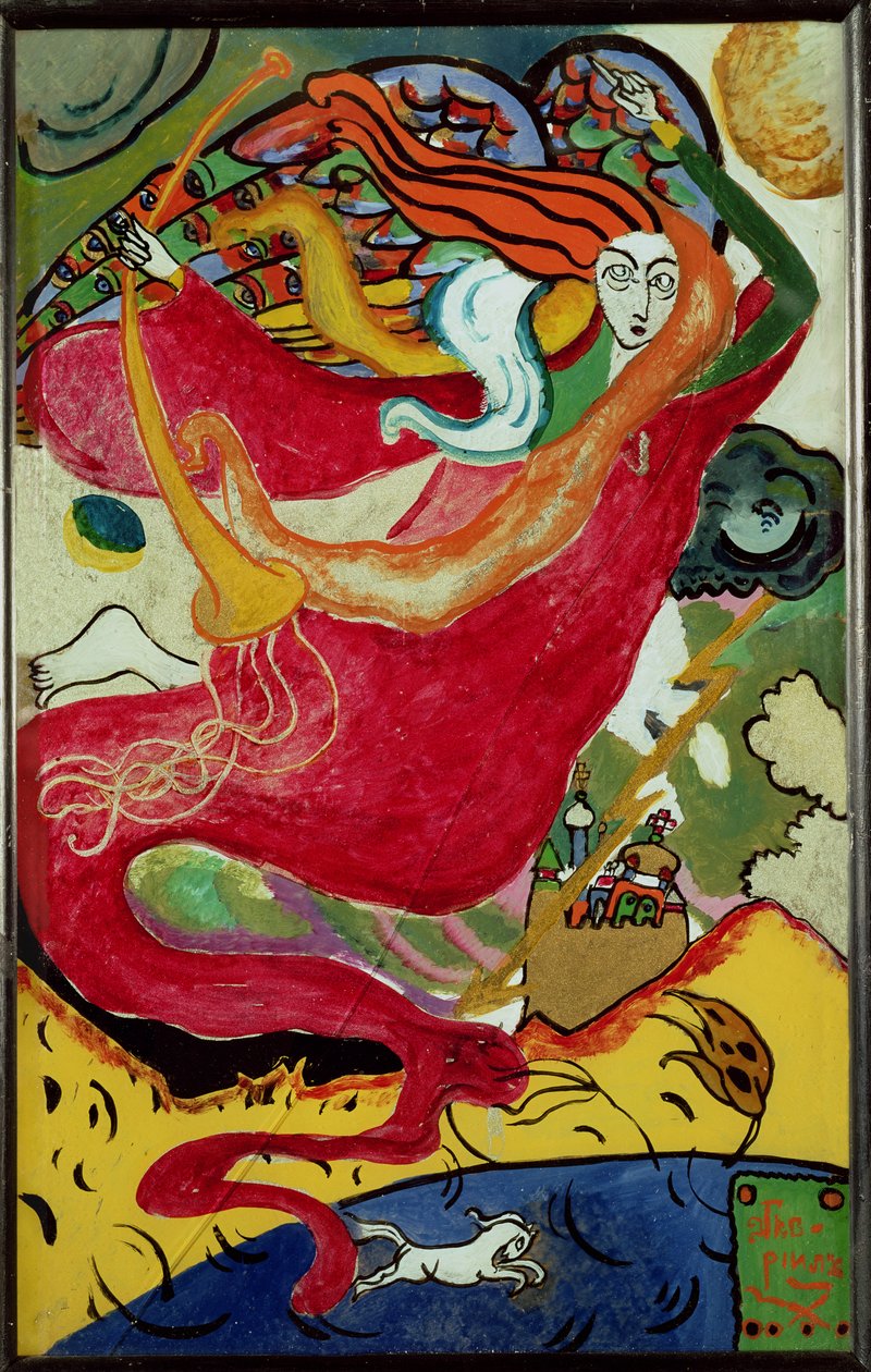 圣加布里埃尔，1911年 作者 瓦西里·康定斯基