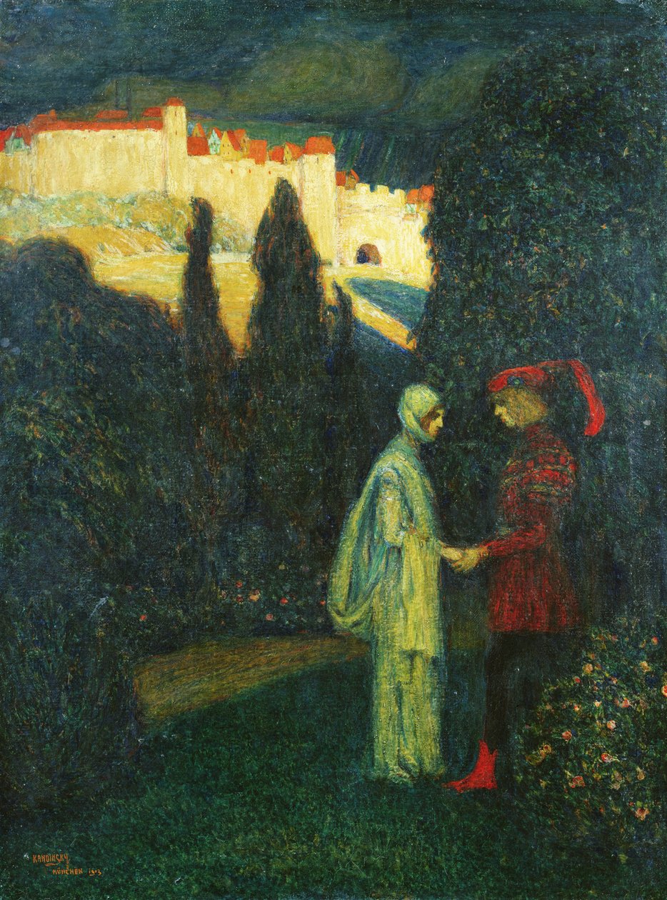 会议，1913年 作者 瓦西里·康定斯基