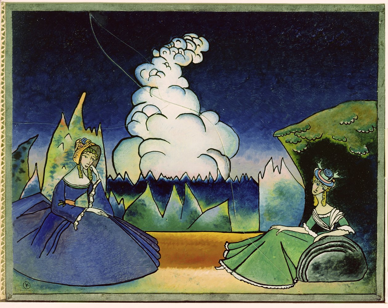 白云，1918年 作者 瓦西里·康定斯基