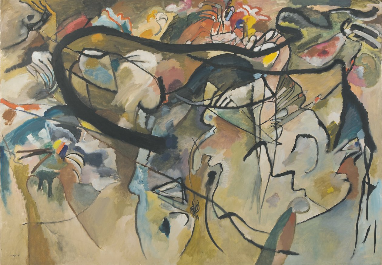 作品V，1911年 作者 瓦西里·康定斯基