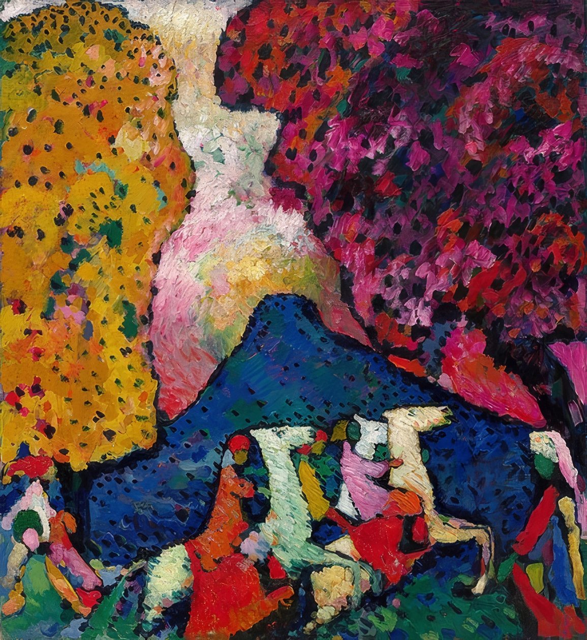 蓝山。 1908-09 作者 瓦西里·康定斯基