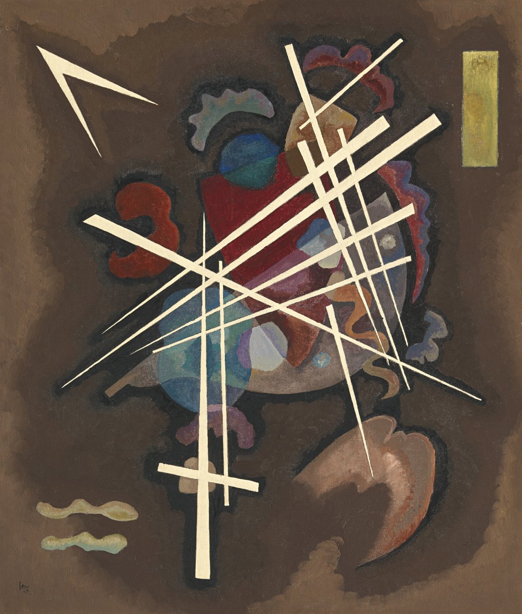 网格形状网，1927年 作者 瓦西里·康定斯基