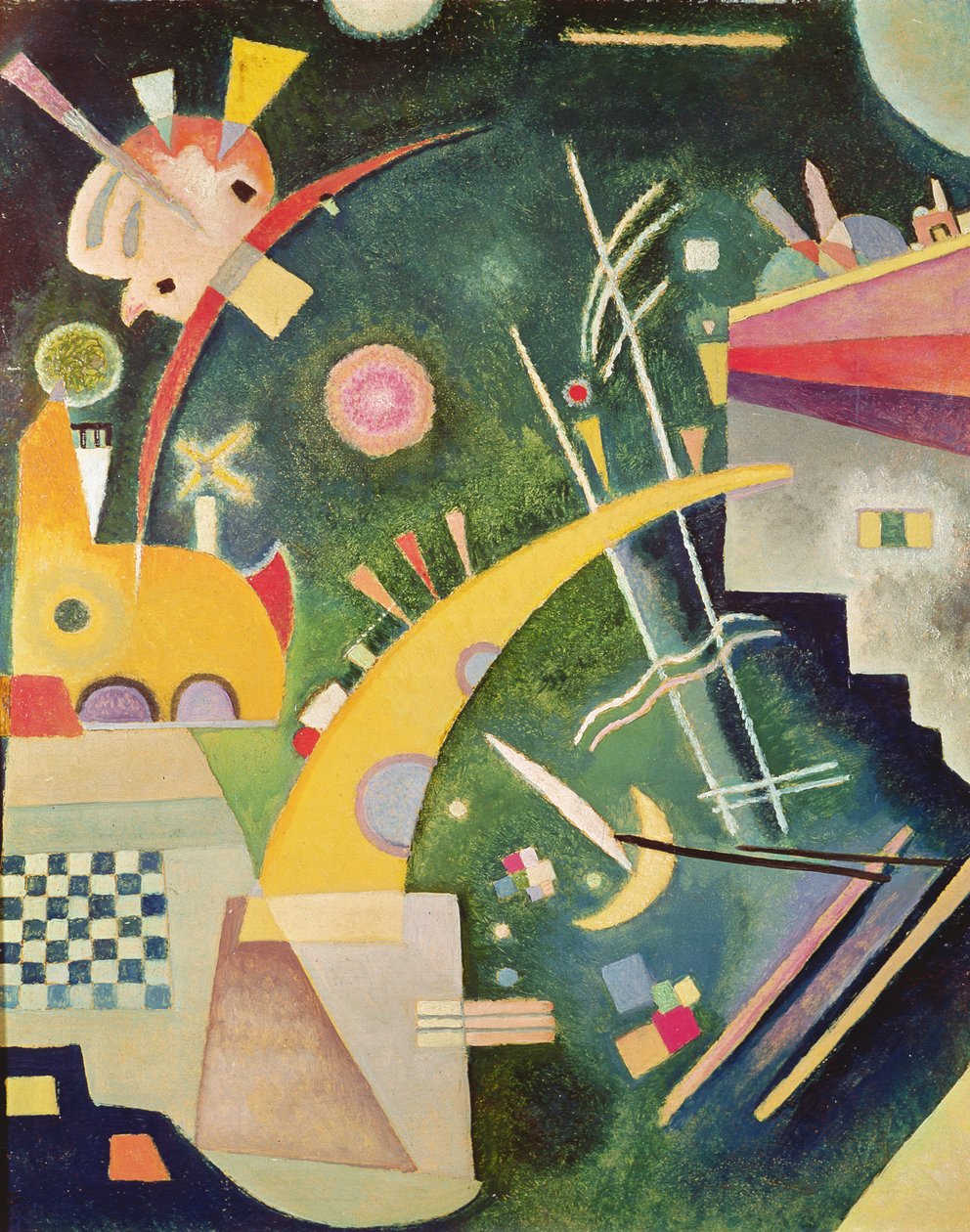 Hornform，1924 作者 瓦西里·康定斯基