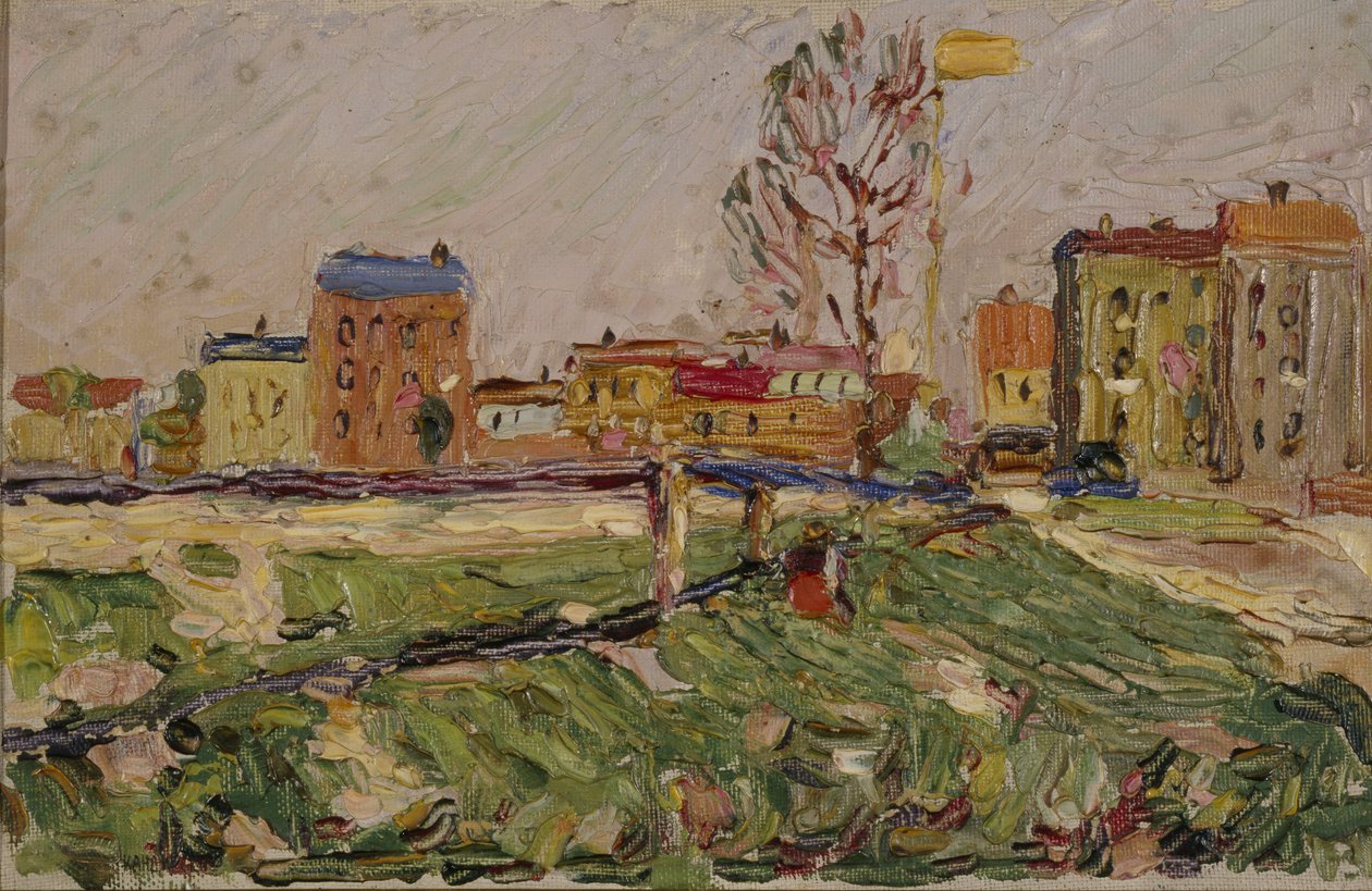 施瓦宾（Schwabing），慕尼黑，1901年 作者 瓦西里·康定斯基