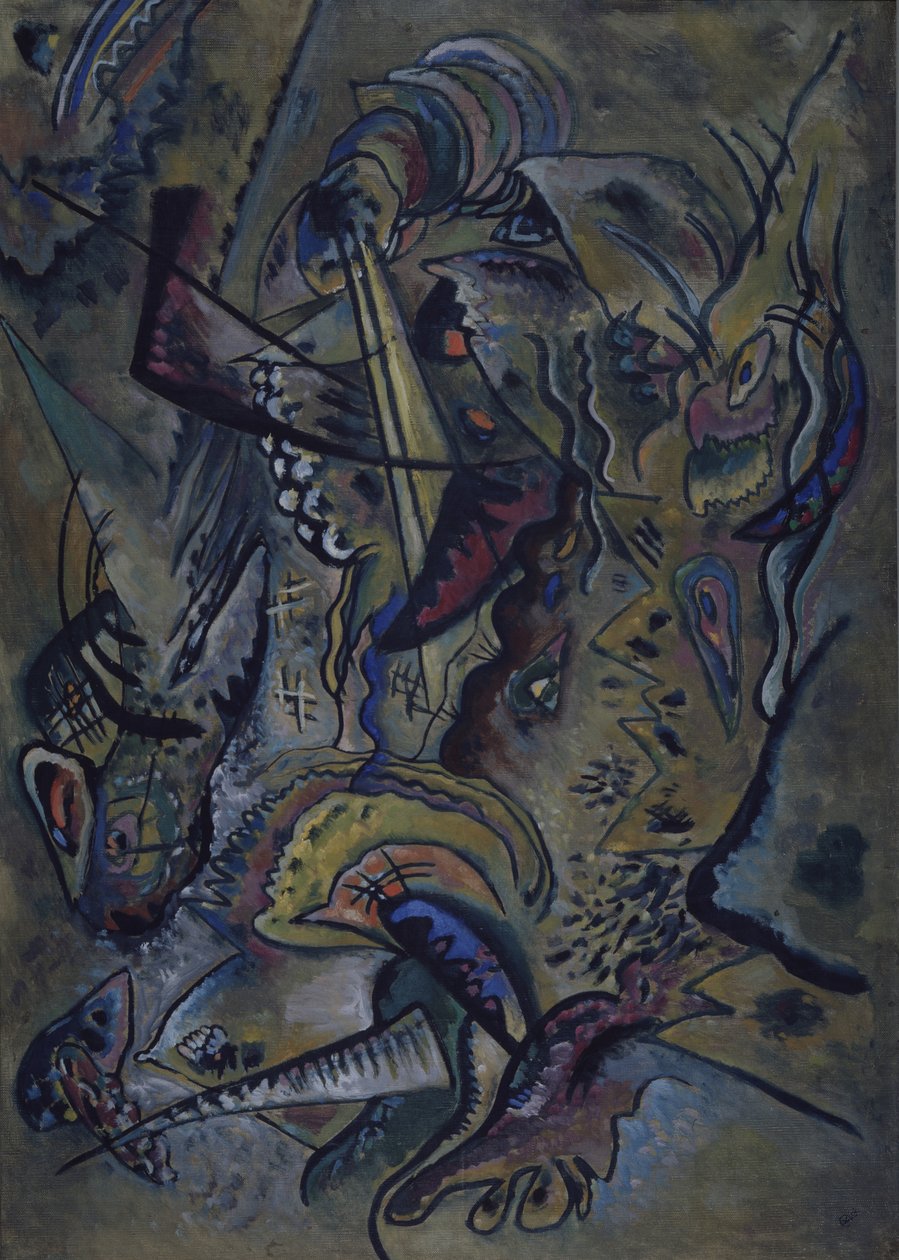 南风，1917年 作者 瓦西里·康定斯基