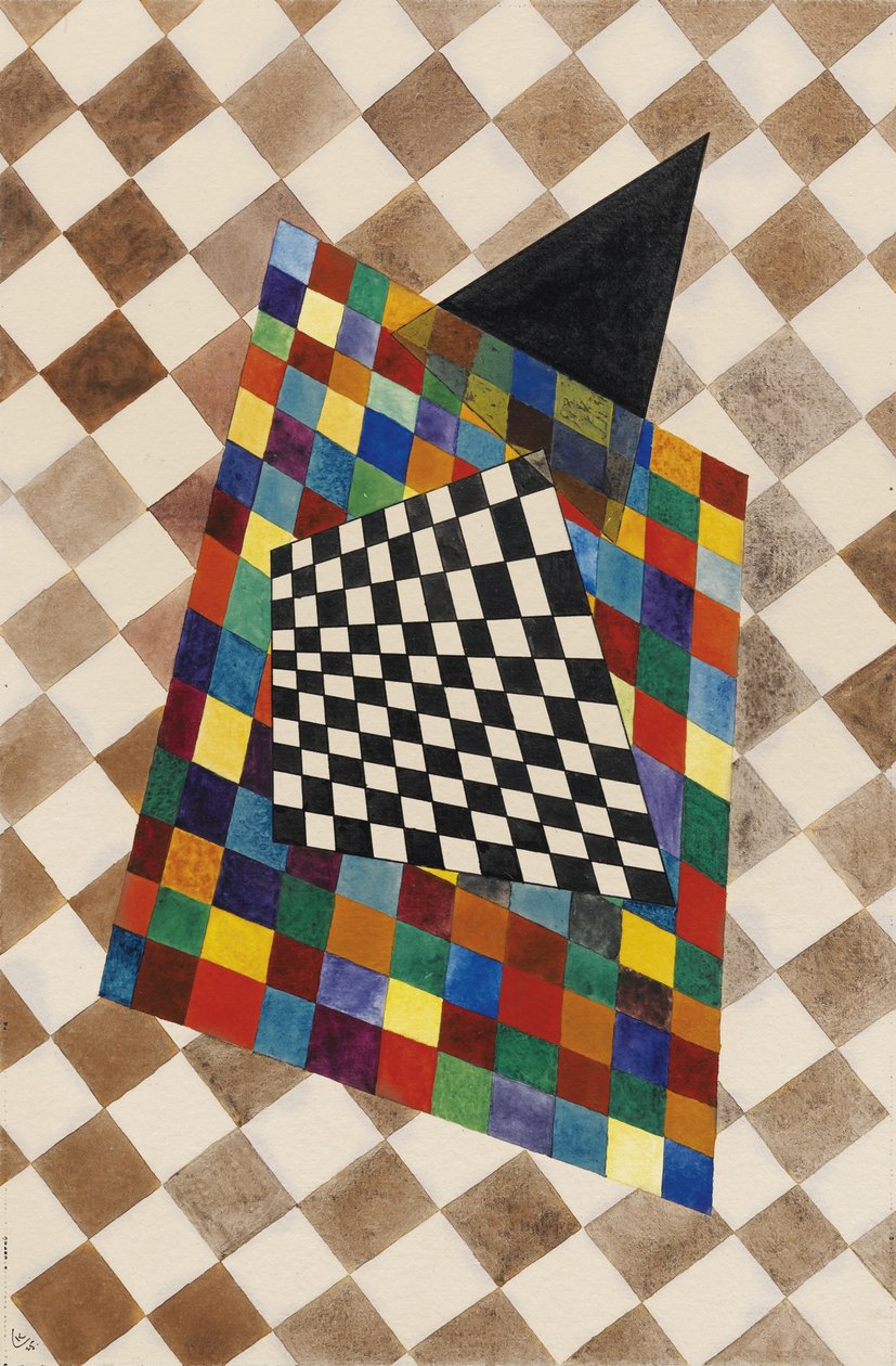 平方，1925年 作者 瓦西里·康定斯基