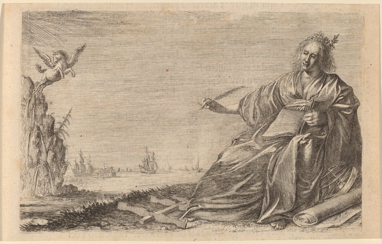 诗歌的缪斯》，1634年。 作者 威廉·巴斯