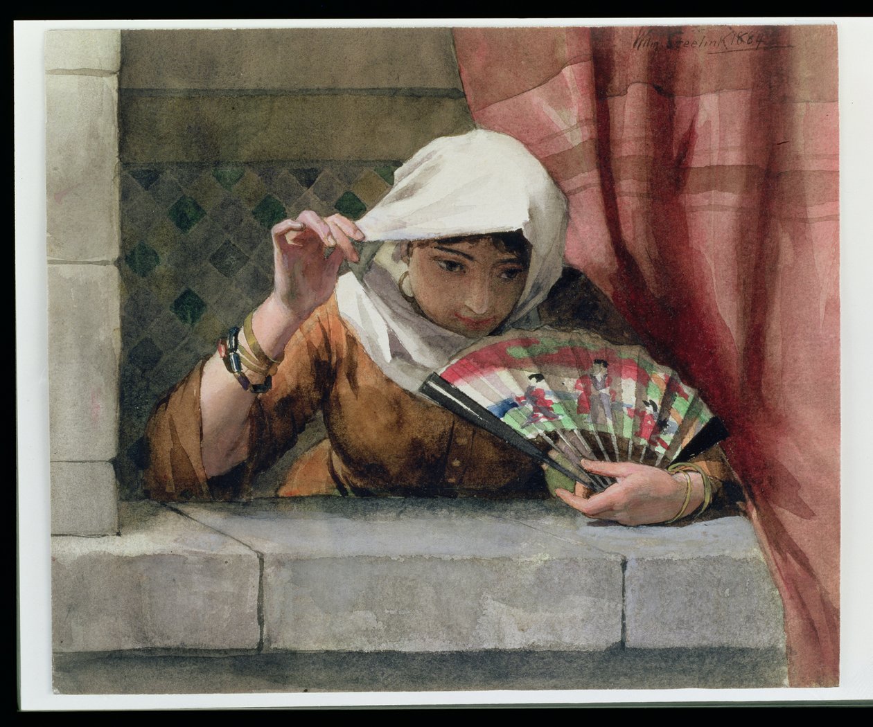 西班牙美女，1884年 作者 威廉二世·斯蒂林克