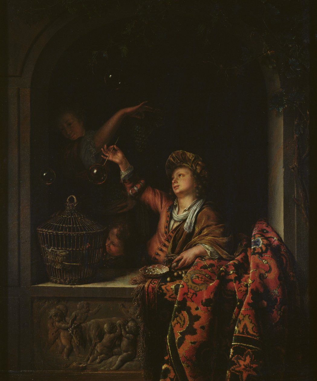 肥皂泡 作者 威廉·范·米耶里斯（Willem Van Mieris）