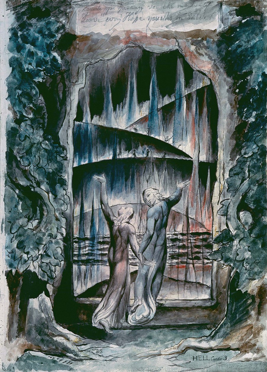 Dantes Divine的插图 作者 威廉·布雷克