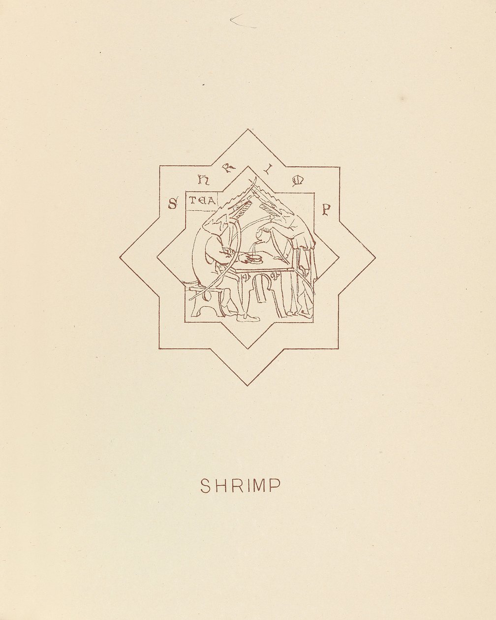 虾，1878年 作者 威廉·伯吉斯