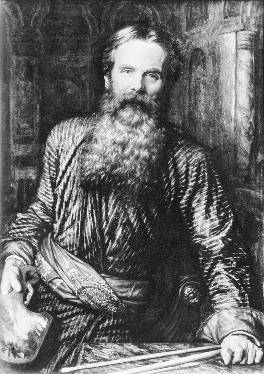 自画像，1875年 作者 威廉·霍尔曼·亨特