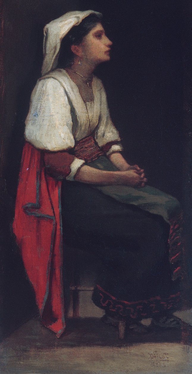 意大利女孩，1867年 作者 威廉·莫里斯