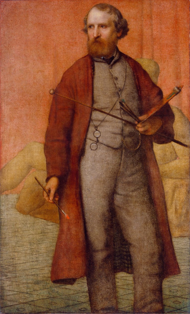 自画像，1860年 作者 威廉·佩奇