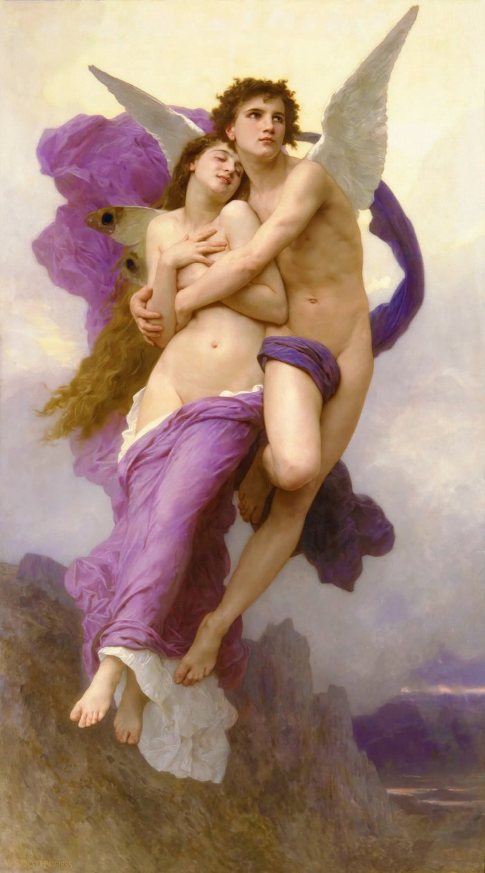 The abduction of Psyche , 1895年。 作者 威廉·阿道夫·布格罗