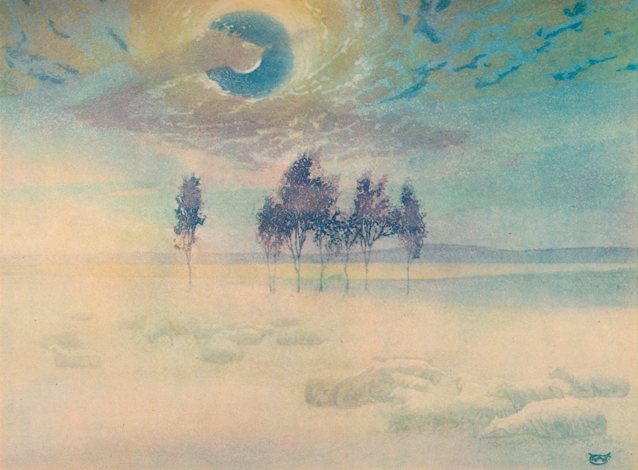 十月雾，c1920，1928年 作者 威廉·吉尔斯