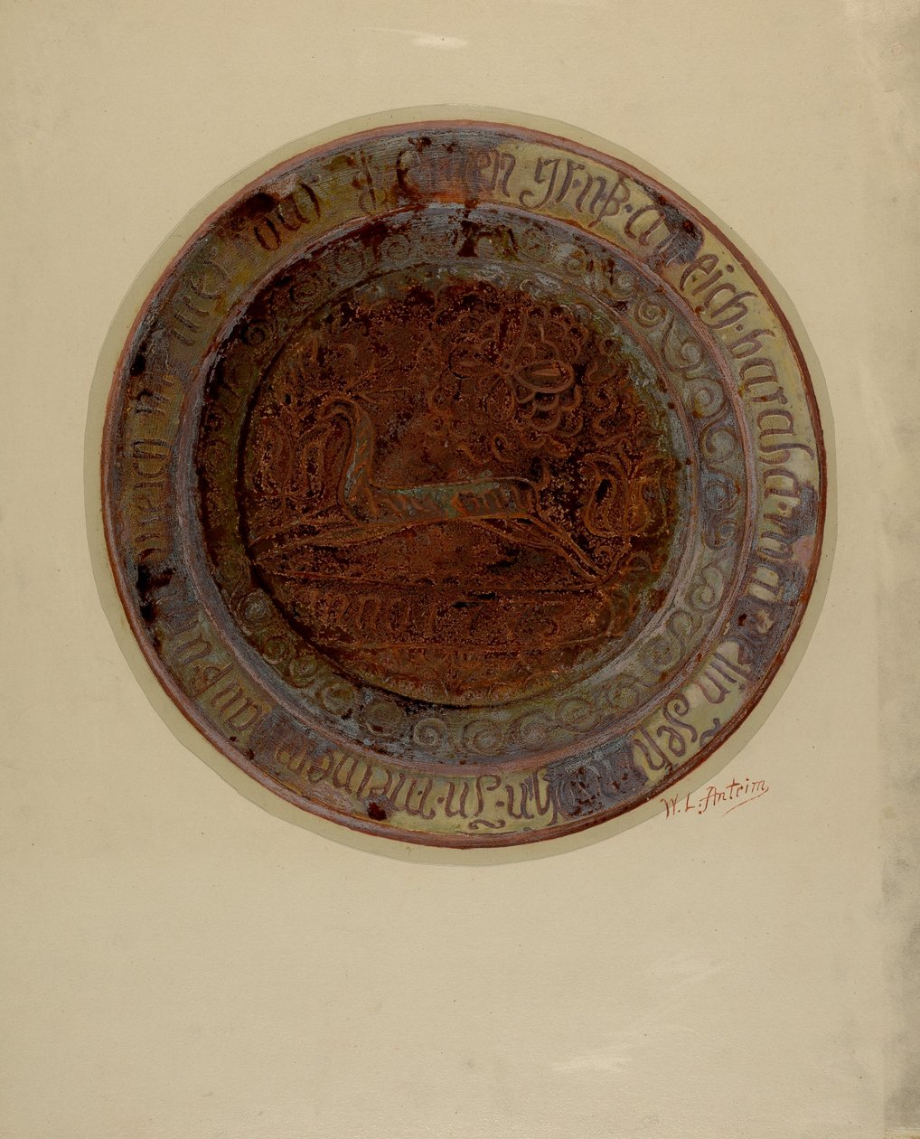 帕。德国菜，约1937年。 作者 威廉·L·安特里姆