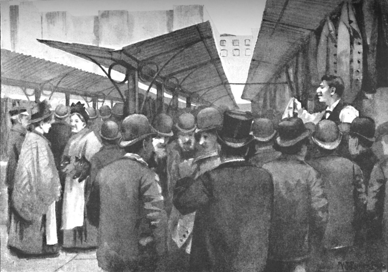 猎犬市场旧衣服市场，1891年 作者 威廉·卢克