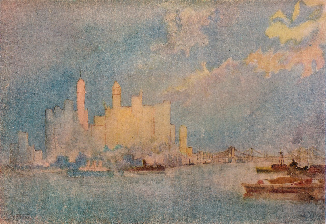 纽约从声音，c1913 作者 威廉·蒙克