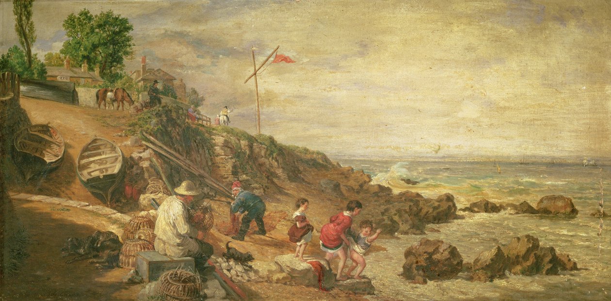 怀特岛海景，1865年 作者 威廉·帕罗特