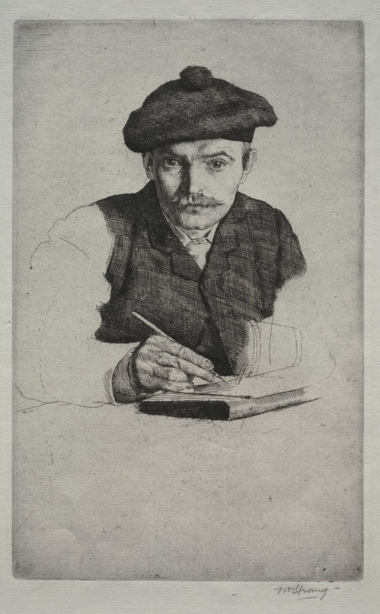 自画像，1885年。 作者 威廉·斯特兰德