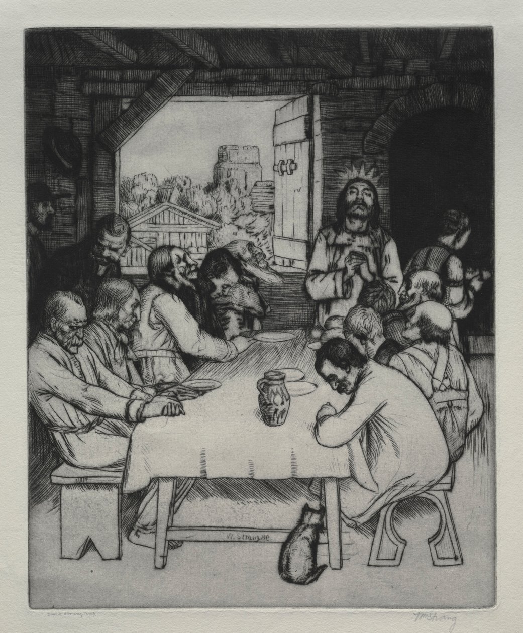 最后的晚餐，1889年。 作者 威廉·斯特兰德