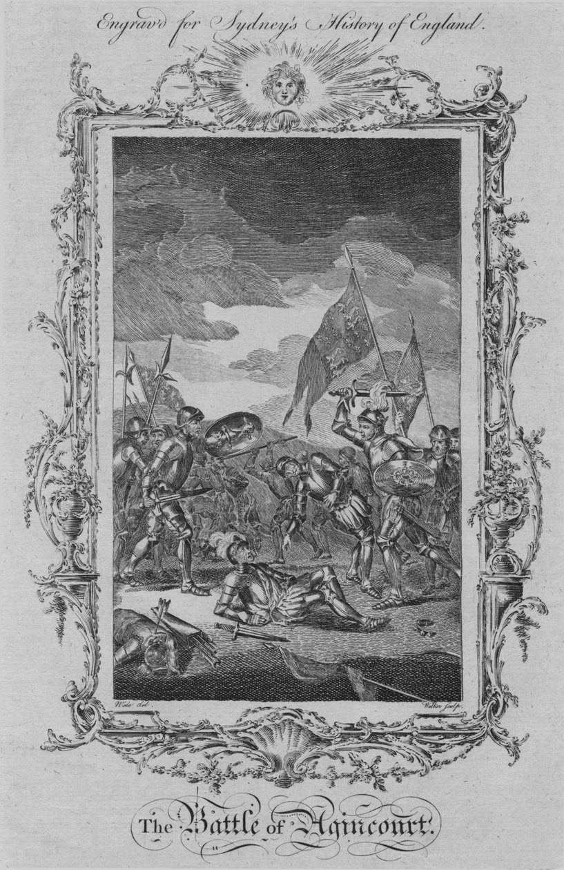 阿金库尔战役，1773年。 作者 威廉·沃克
