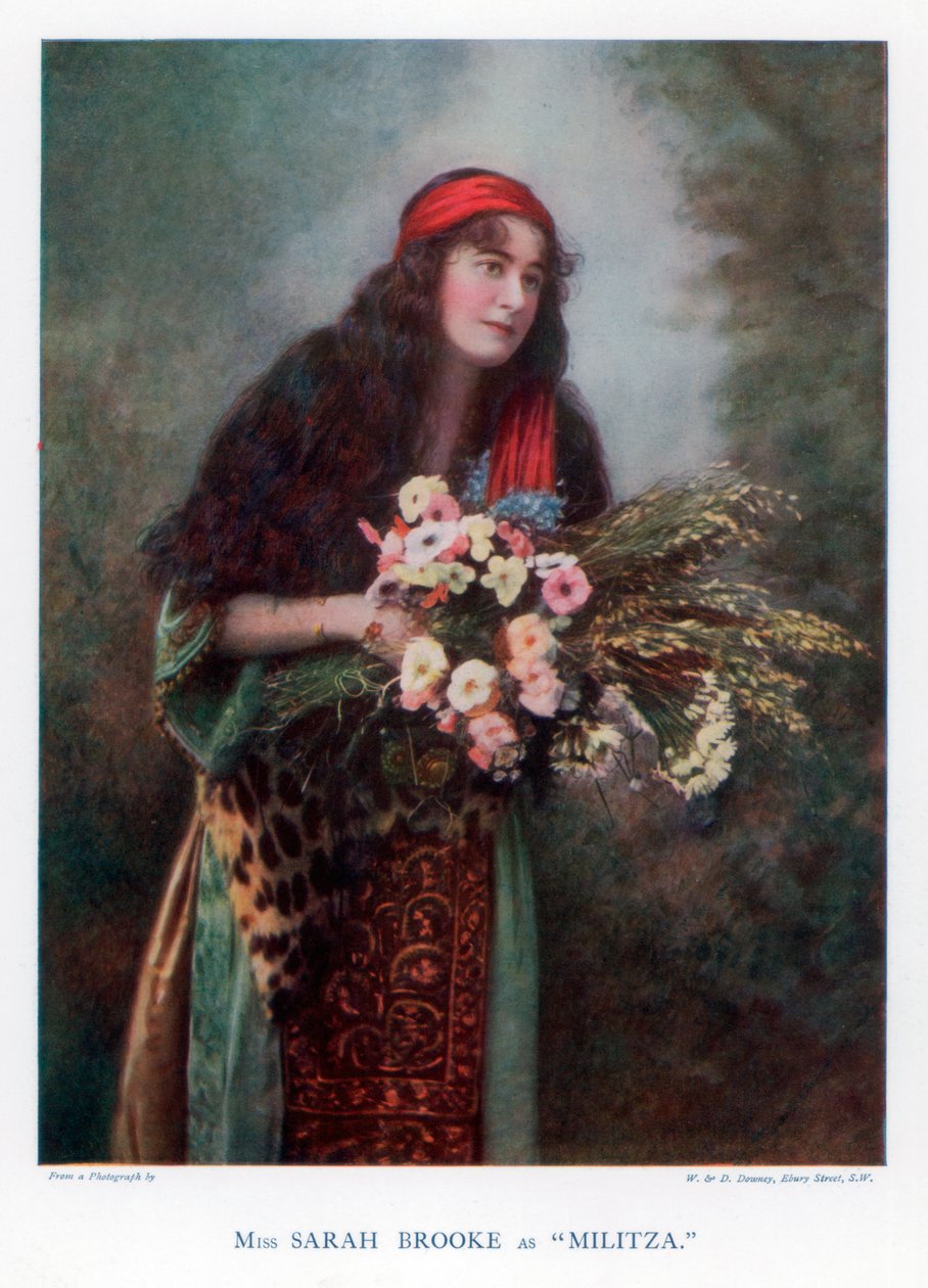 莎拉·布鲁克（Sarah Brooke），英国女演员，1901年。 作者 威廉和丹尼尔唐尼