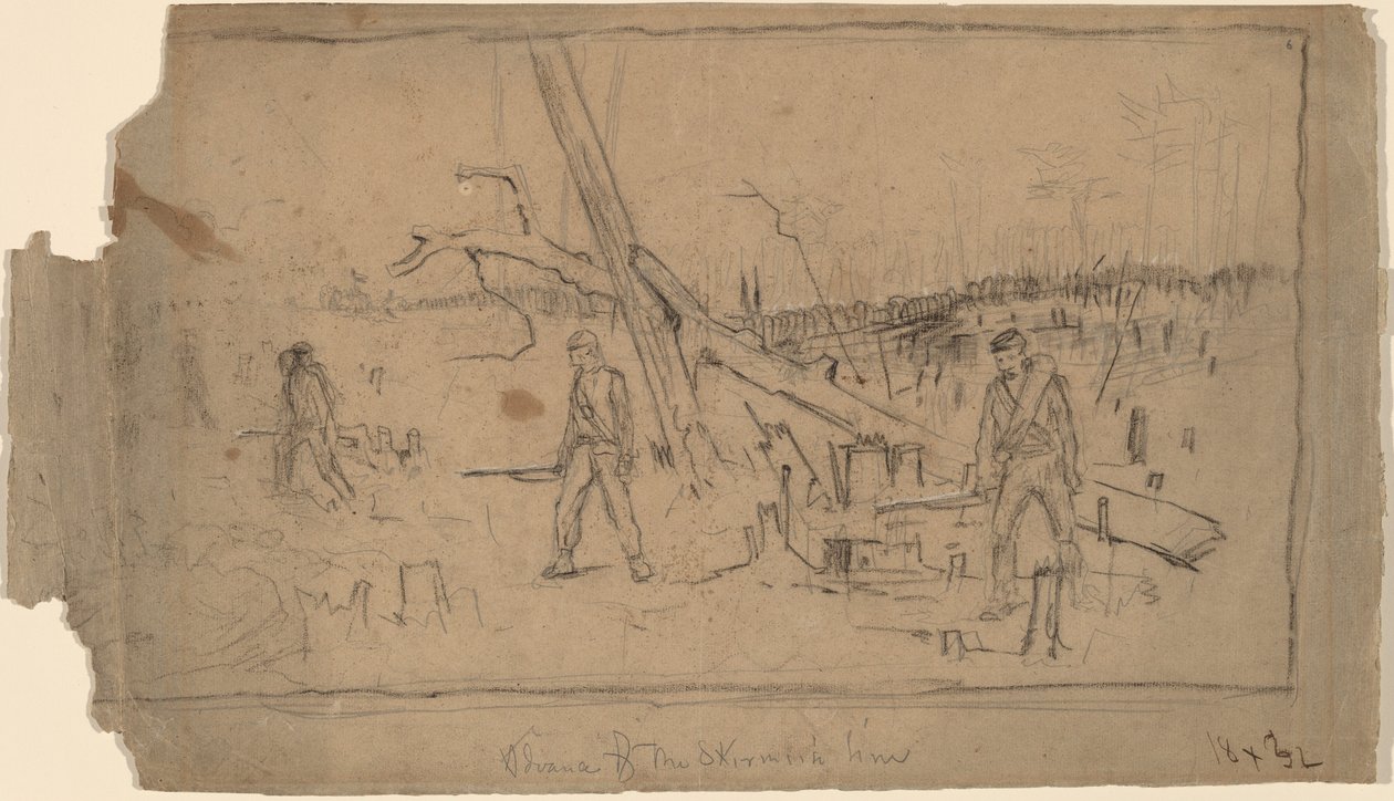 战斗线的推进，1864年。 作者 温斯洛·荷马