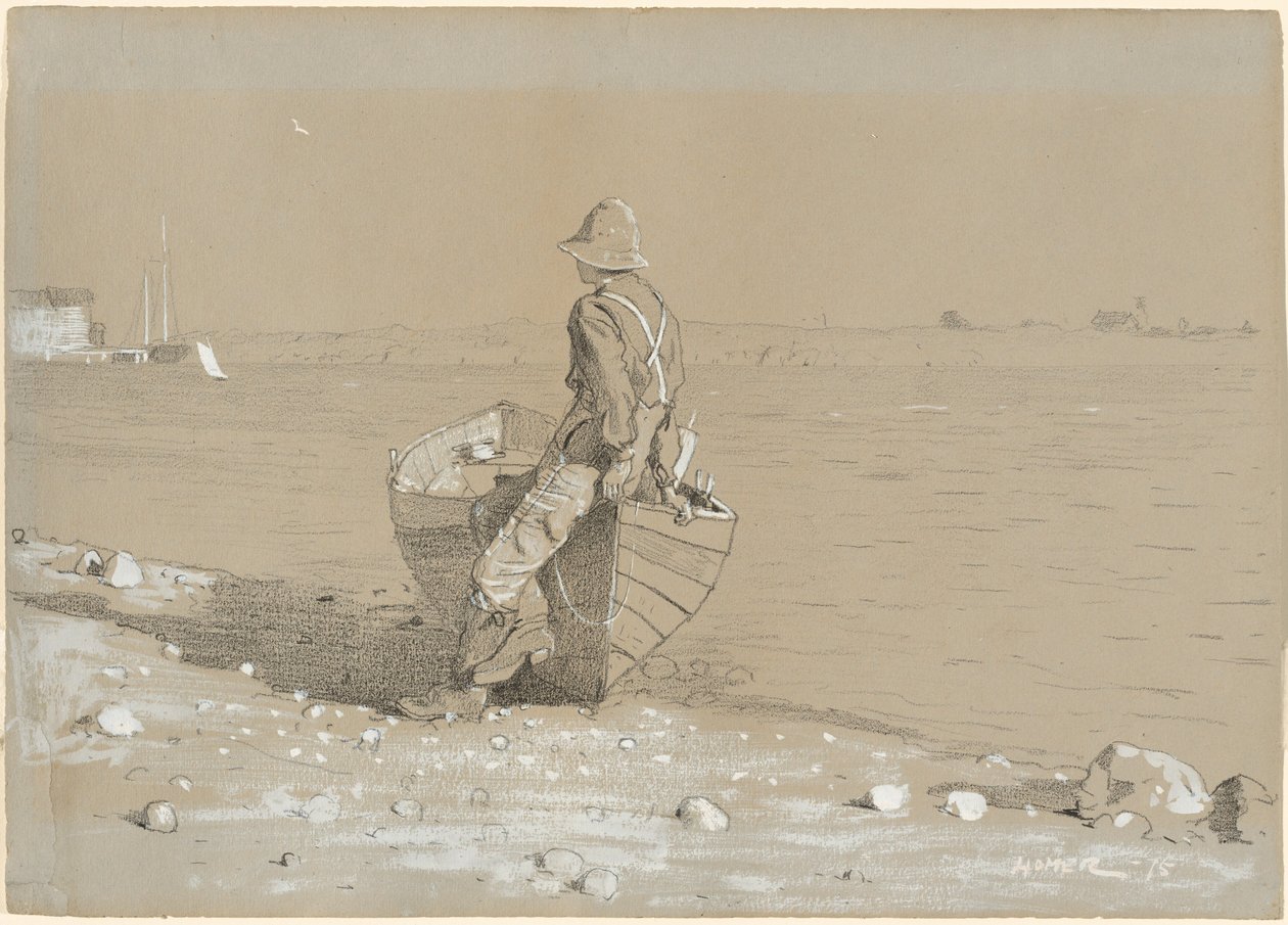 向外看，1875年。 作者 温斯洛·荷马