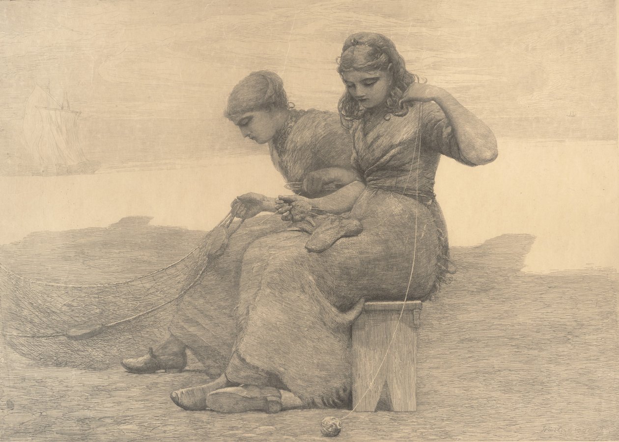 弥补眼泪，1888年。 作者 温斯洛·荷马