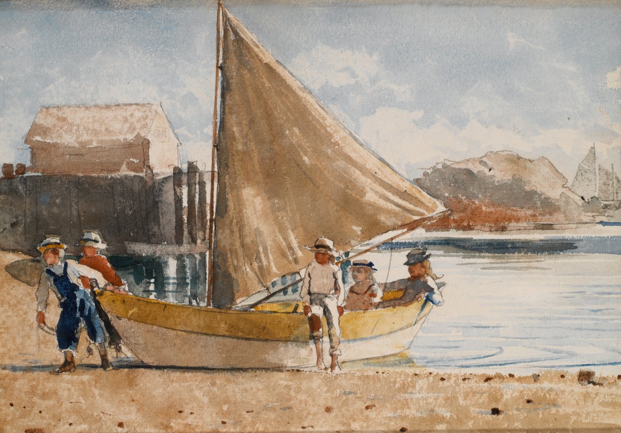 夏日时光，1880年。 作者 温斯洛·荷马