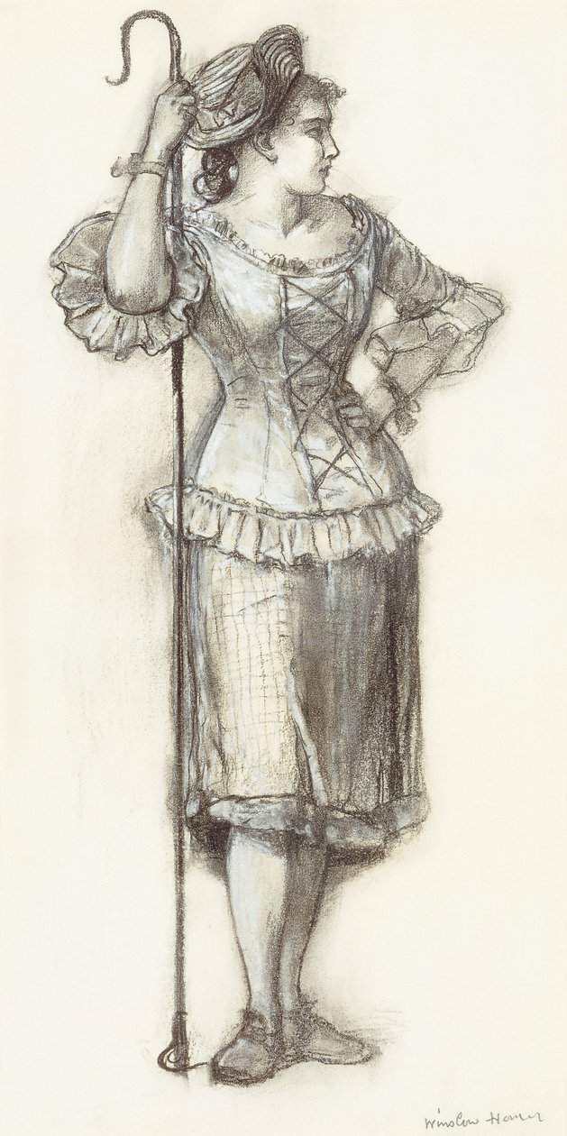 牧羊女，1878年 作者 温斯洛·荷马