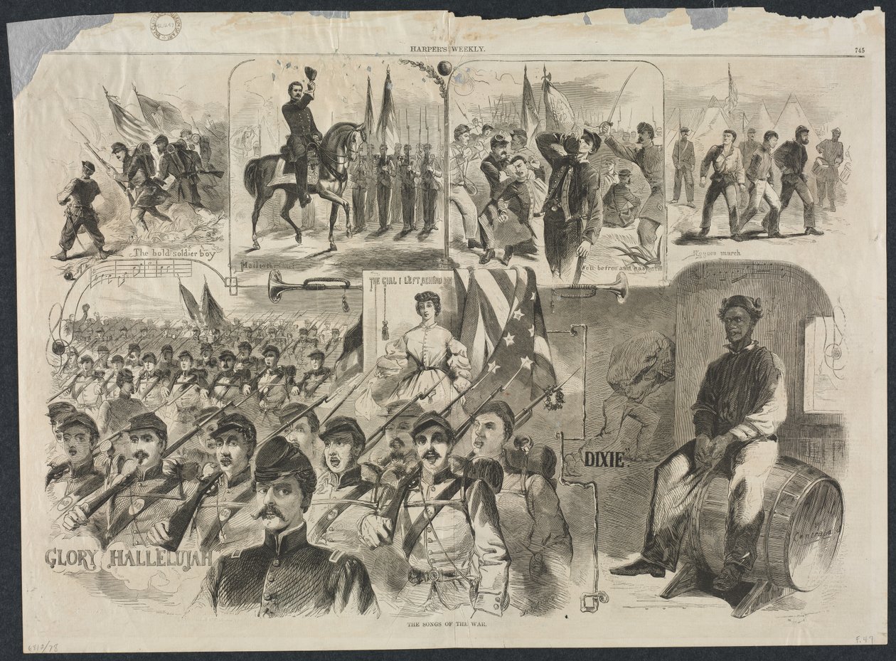 战争之歌，1861年。 作者 温斯洛·荷马