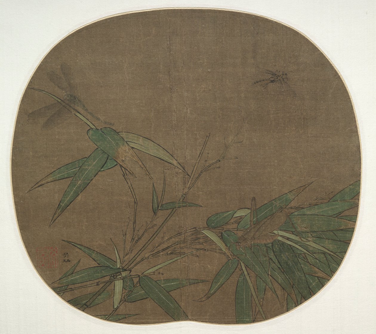 竹子和昆虫，1100年代末。 作者 吴兵