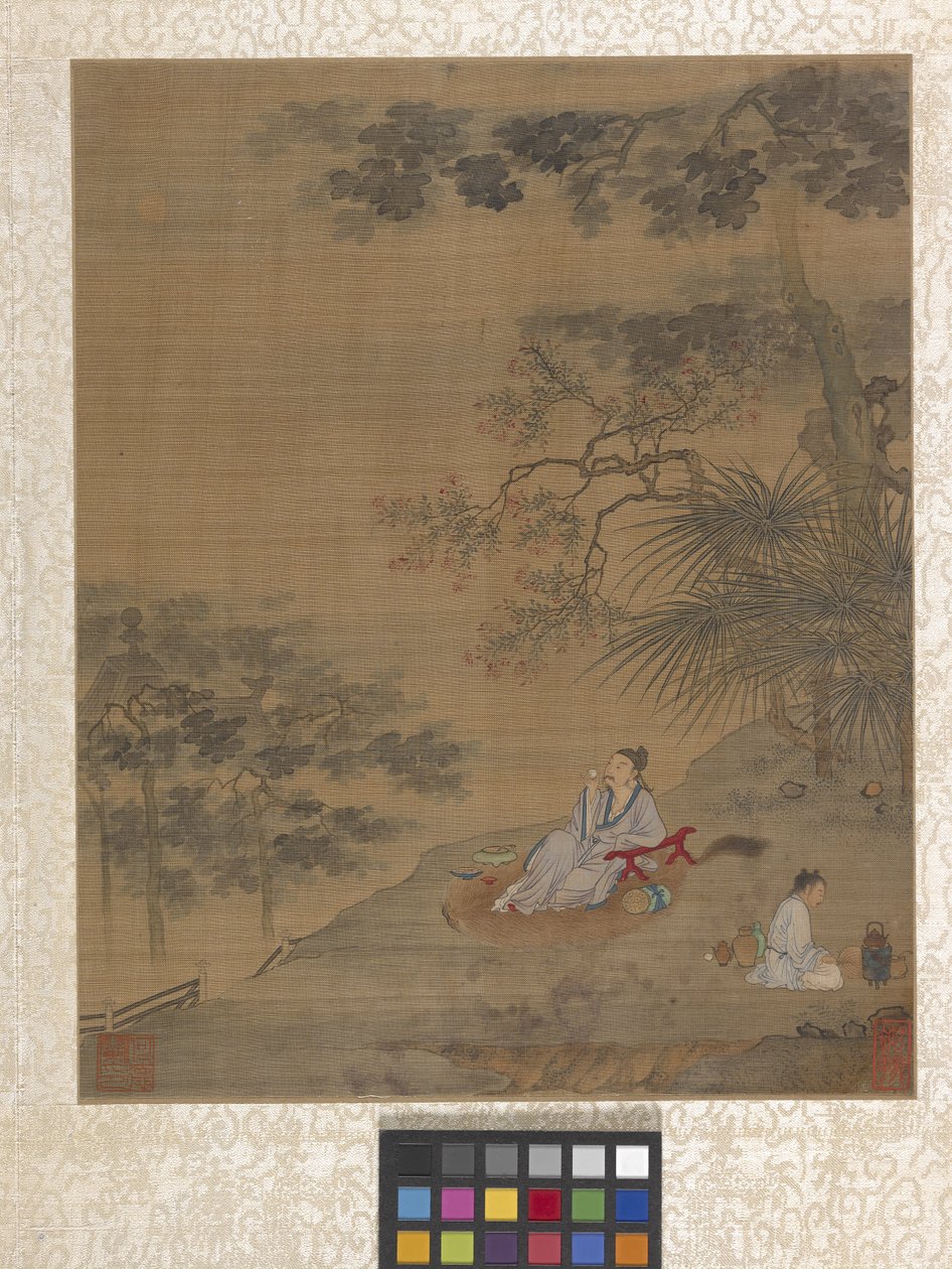 相册花园风景（纸上水墨） 作者 邱莹