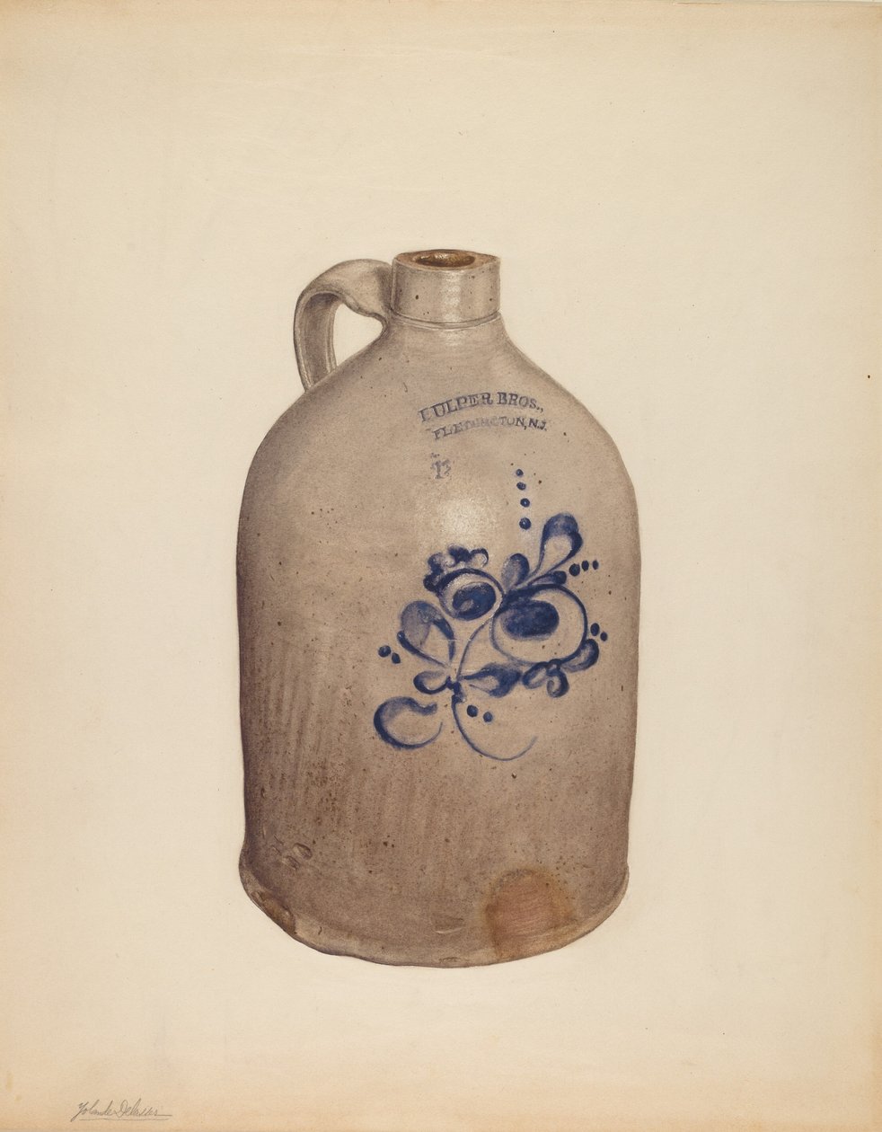 壶，约1938年。 作者 约兰德·德拉瑟